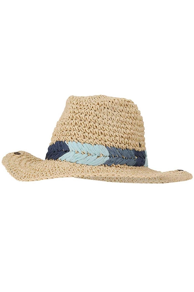 WOVEN HAT 000437 00082 MULTI DENIM